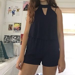 blue romper